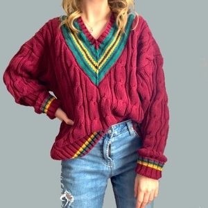 Kenneth Gordon V Neck Vintage Sweater